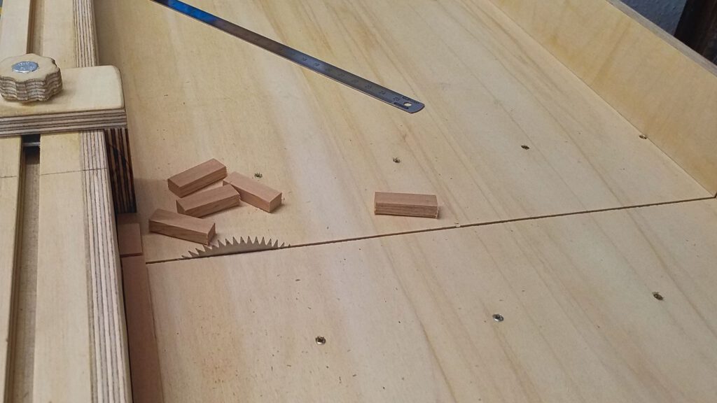 The deadblocks are cut to length.