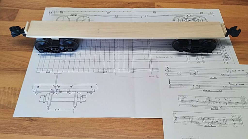 Bogies by Piko and knuckle couplers by Accucraft.