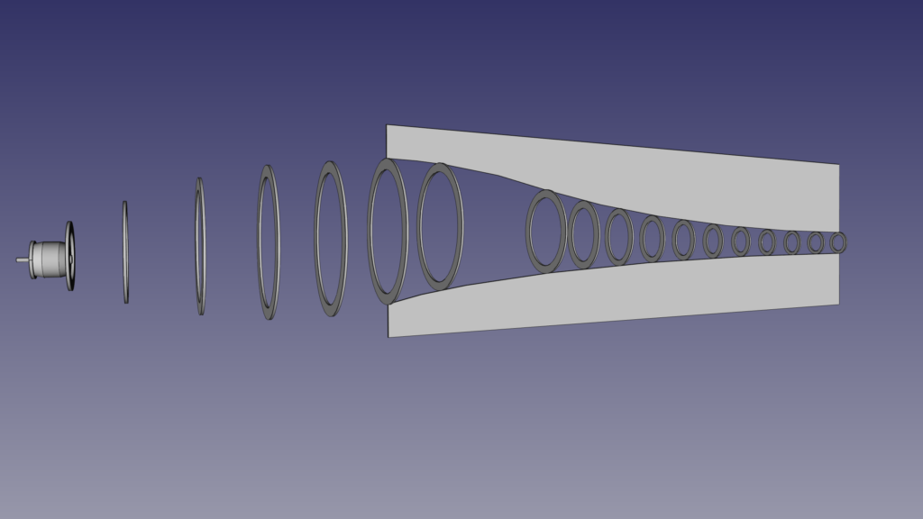 Preliminary fuselage based on the gauges.